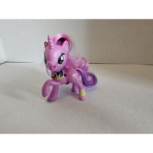 My Little Pony Twilight Sparkle Unicorn Figure Purple Pony Pink Purple Hair ~3"